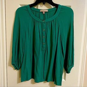 Kelly green banana republic xs top